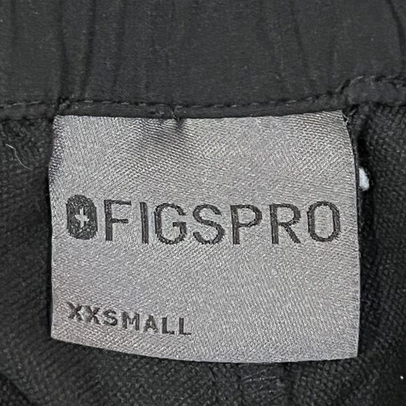 FIGSPRO Skinny Zip Fly Trouser™ Black Pants - Women's Size XXS - Picture 5 of 10